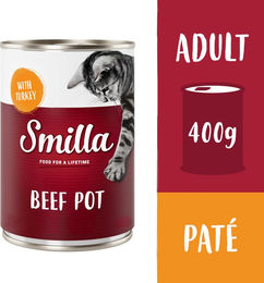 Smilla Nassfutter für Katzen Rind mit Pute getreidefrei 6 x 400 g – Bild 1 von 1