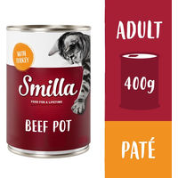 Produktbild von Smilla Nassfutter für Katzen Rind mit Pute getreidefrei 6 x 400 g