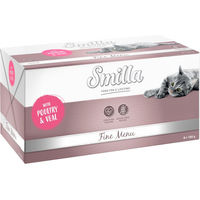 Produktbild von Smilla Schale Fine Menu Geflügel & Kalb 8 x 100 g getreidefrei und laktosefrei - 8 x 100 g