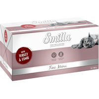 Produktbild von Smilla Schale Fine Menu Katzenfutter Pute und Lamm 8 x 100 g getreidefrei und laktosefrei - 8 x 100 g