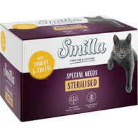 Produktbild von Smilla Sterilised Katzenfutter Adult Pute mit Käse Getreidefrei 6 x 100 g - 6 x 100 g