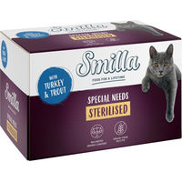 Produktbild von Smilla Sterilised Katzenfutter Pute mit Forelle Adult Getreidefrei 6 x 100 g - 6 x 100 g
