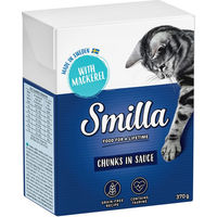 Produktbild von Smilla Tetra Häppchen Fisch in Soße Makrele getreidefrei ohne Zucker und Konservierungsstoffe 24 x 370 g