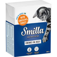 Produktbild von Smilla Tetra Häppchen Katzenfutter Huhn und Pute in Gelee, getreidefrei, 24 x 380 g