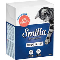 Produktbild von Smilla Tetra Häppchen Shrimps in Gelee getreidefrei 24 x 380 g - 24 x 380 g