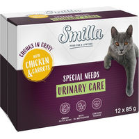 Produktbild von Smilla Urinary Care Nassfutter Huhn und Karotte Stückchen in Sauce für Katzen Adult 24 x 85 g - 24 x 85 g