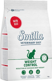 Produktbild von Smilla Veterinary Diet Diabetes & Weight Control Trockenfutter Rind Adult 1 kg - 1 kg