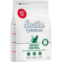 Produktbild von Smilla Veterinary Diet Diabetes & Weight Control Trockenfutter Rind für erwachsene Katzen 4 kg - 4 kg