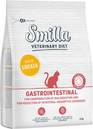 Produktbild von Smilla Veterinary Diet Gastrointestinal Huhn Trockenfutter für erwachsene Katzen 4 kg - 4 kg