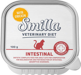 Produktbild von Smilla Veterinary Diet Intestinal Nassfutter für erwachsene Katzen zur Unterstützung der Verdauung 8 x 100 g - 8 x 100 g