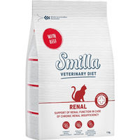 Produktbild von Smilla Veterinary Diet Renal Rind Trockenfutter für erwachsene Katzen zur Unterstützung der Nierenfunktion 1 kg - 1 kg