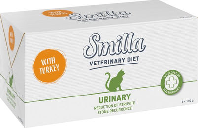 Produktbild von Smilla Veterinary Diet Urinary Nassfutter Pute für erwachsene Katzen 8 x 100 g - 24 x 100 g
