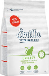 Produktbild von Smilla Veterinary Diet Urinary Trockenfutter Geflügel für erwachsene Katzen 1 kg - 1 kg