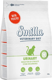 Produktbild von Smilla Veterinary Diet Urinary Trockenfutter Geflügel für erwachsene Katzen 4 kg - 4 kg