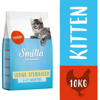 Produktbild von Smilla Young Sterilised Katzenfutter Geflügel 2 x 10 kg