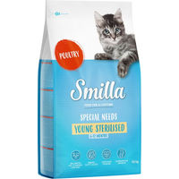 Produktbild von Smilla Young Sterilised Katzenfutter mit Geflügel für junge Katzen 1 kg