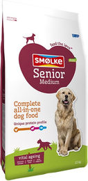 Produktbild von Smølke Hund Senior Medium Trockenfutter mit Fisch, Huhn und Lamm, glutenfrei, 2 x 12 kg - 2 x 12 kg