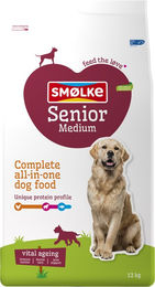 Smølke Hundefutter Senior Medium mit Huhn Fisch und Lamm glutenfrei 12 kg - 12 kg – Bild 1 von 3