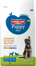 Smølke Puppy Maxi Hundefutter Trockenfutter für Welpen mit Huhn Fisch und Lamm glutenfrei 12 kg - 12 kg – Bild 1 von 3