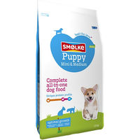 Produktbild von Smølke Puppy Mini-Medium Trockenfutter für Welpen mit Huhn, Fisch und Lamm, glutenfrei, 12 kg - 12 kg