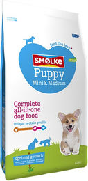 Produktbild von Smølke Puppy Mini-Medium Trockenfutter für Welpen mit Huhn Fisch und Lamm glutenfrei 2 x 12 kg - 2 x 12 kg