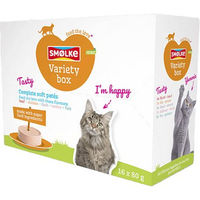 Produktbild von Smølke Soft Paté Katzenfutter Fisch Variationsbox für erwachsene Katzen 32 x 80 g - 32 x 80 g