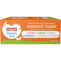 Produktbild von Smølke Steamed Meals Varietäten-Mix für Adult Katzen glutenfrei 12 x 395 g - 12 x 395 g