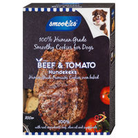 Produktbild von Smookies Hundekekse Rindfleisch & Tomate 200g Belohnungssnack