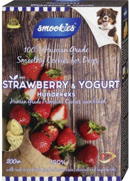 Smookies Smoothy Cookies Erdbeere & Joghurt Hundekekse 200 g – Bild 1 von 7
