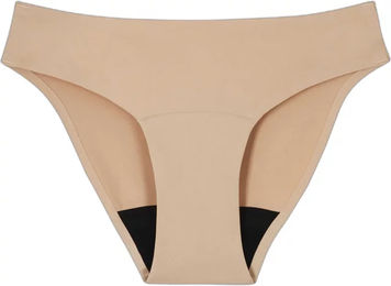 Produktbild von Smoon Séléné Menstruationsunterhose für Damen wasserdicht Beige Größe L OEKO-TEX STANDARD 100