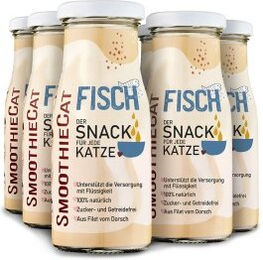 SmoothieCat Flüssignahrung für Katzen Fisch Kabeljau 6x 150 ml Zucker- & glutenfrei - 6 x 150 ml – Bild 1 von 6