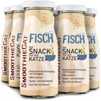 Produktbild von SmoothieCat Flüssignahrung für Katzen Fisch Kabeljau 6x 150 ml Zucker- & glutenfrei - 6 x 150 ml
