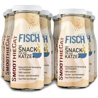 Produktbild von SmoothieCat Flüssignahrung für Katzen Fisch und Kabeljau 12x 150 ml glutenfrei und zuckerfrei - 12 x 150 ml