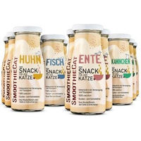Produktbild von SmoothieCat Mix Flüssiges Katzenleckerli Hypoallergen mit Huhn Ente Fisch und Kaninchen 12x150 g