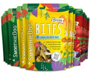 SmoothieDog Bites Klassik Belohnungssnack für Hunde getreidefrei und monoproteinreich 12x40 g – Bild 1 von 3