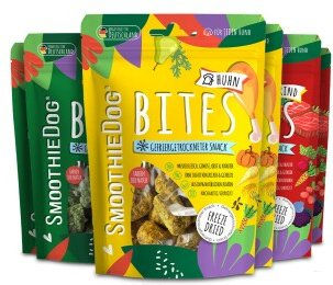 SmoothieDog Bites Klassik Belohnungssnack für Hunde getreidefrei und monoproteinreich 6x160 g – Bild 1 von 3