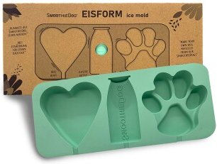 SmoothieDog Eisform aus Silikon für Hunde in Orange und Grün – Bild 1 von 3