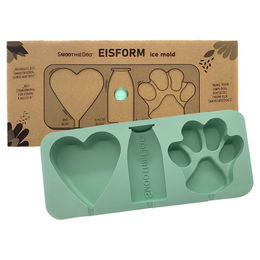 Produktbild von SmoothieDog Eisform aus Silikon in Grün für Hunde