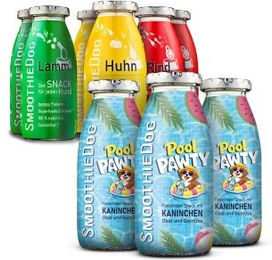 SmoothieDog Funktionssnack für Hunde Summer Edition und Klassik Paket mit Huhn, Lamm, Rind und Kaninchen ohne Zucker 2250 ml – Bild 1 von 3