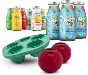 SmoothieDog Funktionssnack Mix-Paket für Hunde ohne Zucker mit Schleckball 2 Stück und 9x 250 ml Smoothie-Set – Bild 1 von 3