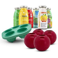 Produktbild von SmoothieDog Funktionssnack Set für Hunde mit 6x 250 ml SmoothieMix und buntem Schleckball aus Naturkautschuk mit 4 Fleischsorten ohne Farb- und Aromastoffe