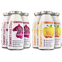 Produktbild von SmoothieDog Hund Smoothie 6er Mix Immunio Rind und Sensitivo Pferd 6x 250 ml Zucker- und glutenfrei - 6 x 250 ml