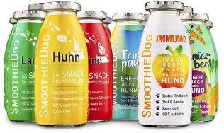 SmoothieDog Hund Smoothie Mix 12x250 ml Zucker- und glutenfrei mit Huhn, Rind, Lamm, Ente und Gemüsebeet - 12 x 250 ml – Bild 1 von 9