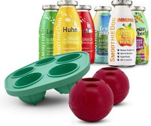SmoothieDog Hund Smoothie Mix Huhn Lamm Rind Ente 6x 250 ml mit 2 Schleckbällen ohne Farb- und Aromastoffe sowie ohne Konservierungsstoffe – Bild 1 von 3