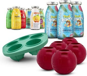 SmoothieDog Hund Smoothie Summer-Edition und Mix-Paket mit Schleckball aus Naturkautschuk ohne Zucker für alle Altersstufen – Bild 1 von 3