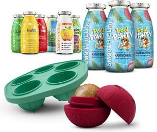 SmoothieDog Hund Sommer-Edition Funktionssnack Mix-Paket mit Schleckball aus Naturkautschuk ohne Zucker für alle Altersstufen – Bild 1 von 3