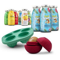 Produktbild von SmoothieDog Hund Sommer-Edition Funktionssnack Mix-Paket mit Schleckball aus Naturkautschuk ohne Zucker für alle Altersstufen