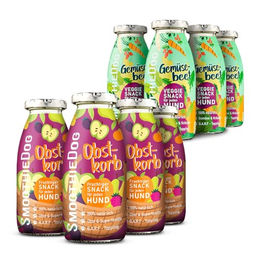 SmoothieDog Hunde Smoothie 8er Mix Gemüsebeet und Obstkorb 2000ml Vegan Getreidefrei und Ohne Zucker - 8 x 250 ml – Bild 1 von 7