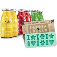 Produktbild von SmoothieDog Hunde Smoothie Mix Huhn Rind Lamm mit Eiswürfelform 6x 250 ml zucker- und glutenfrei - 6 x 250 ml