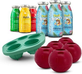 SmoothieDog Hundeschleckpaket mit Summer-Edition, Klassik-Paket und Schleckball für alle Altersstufen, ohne Zucker, 1500 ml – Bild 1 von 3